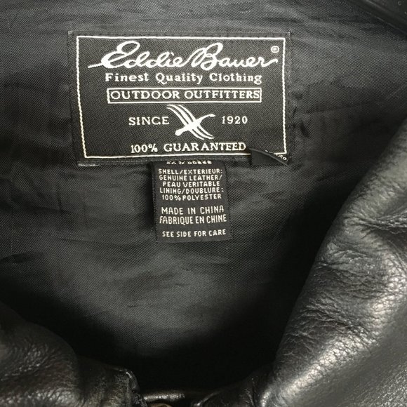 Eddie Bauer Outdoor Outfitters Leather Jacket - Picture 2 of 10